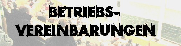 Betriebsvereinbarung