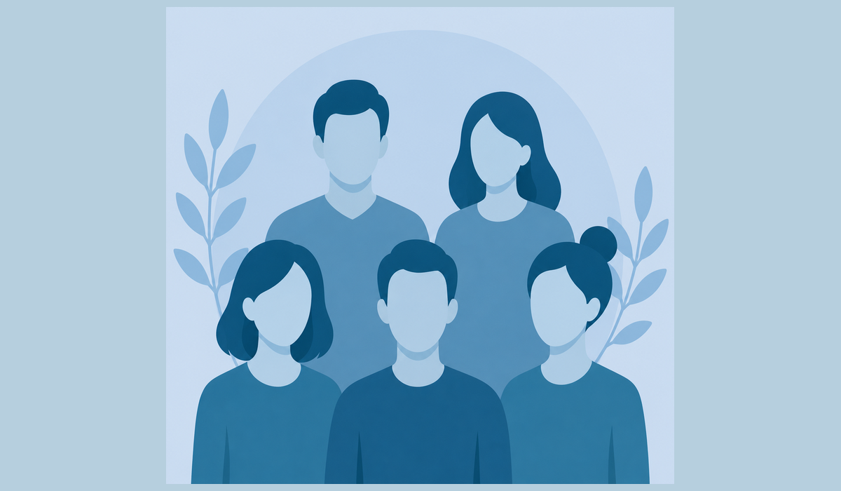 Abstrakte Darstellung des Teams des Instituts für Humangenetik