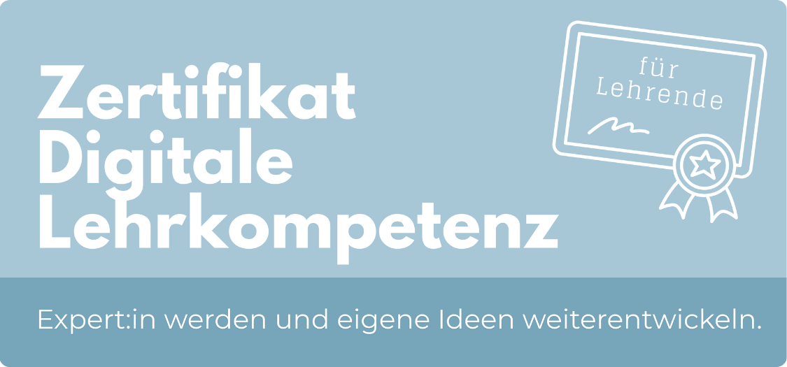 Banner - Zertifikat Digitale Lehrkompetenz