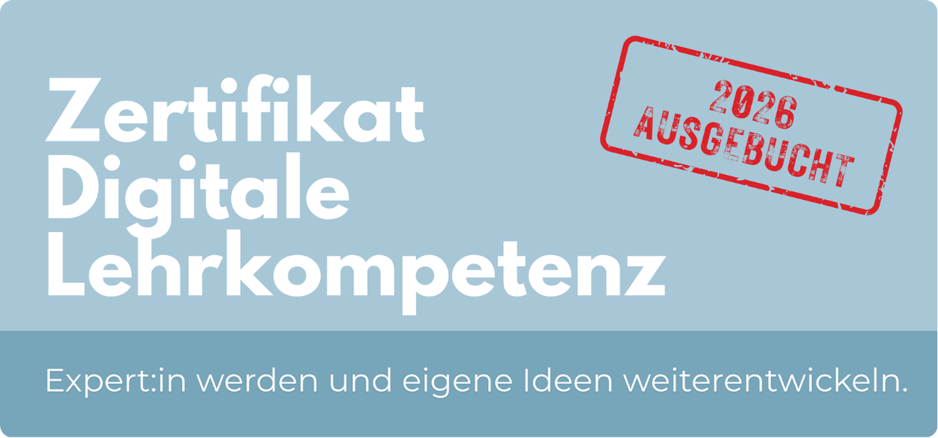 Banner - Zertifikat Digitale Lehrkompetenz