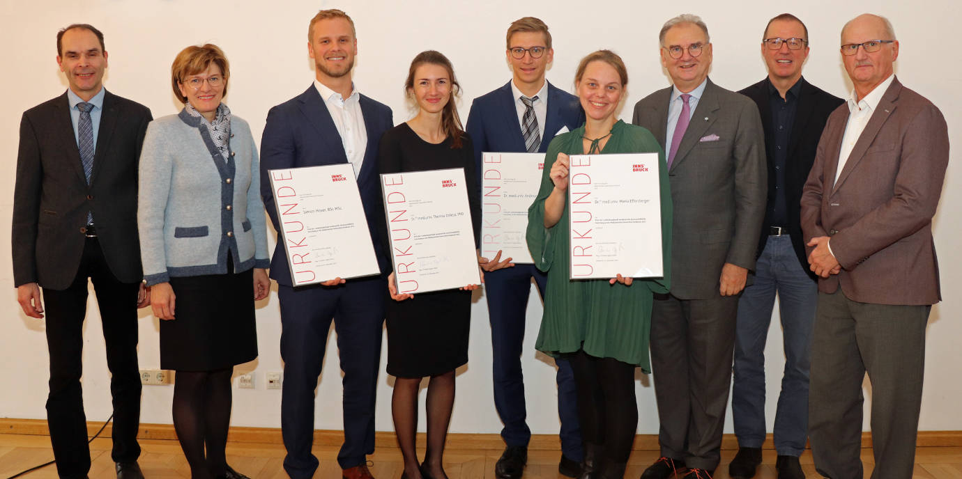 Preis der Landeshauptstadt Innsbruck an vier junge Forscher:innen
