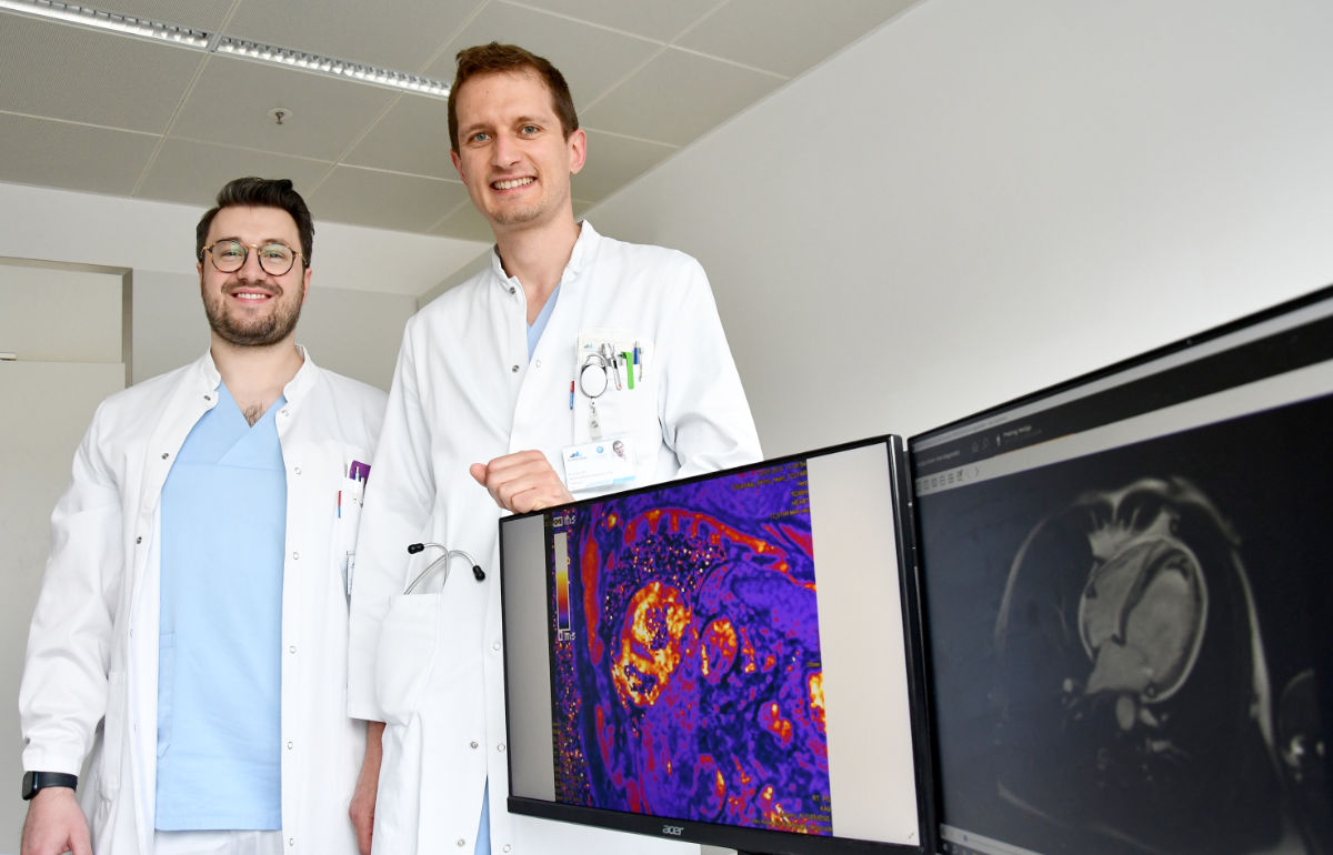 BU: Die Autoren der MRT-Studie, Ivan Lechner (li.) und Sebastian Reinstadler © MUI/Bullock