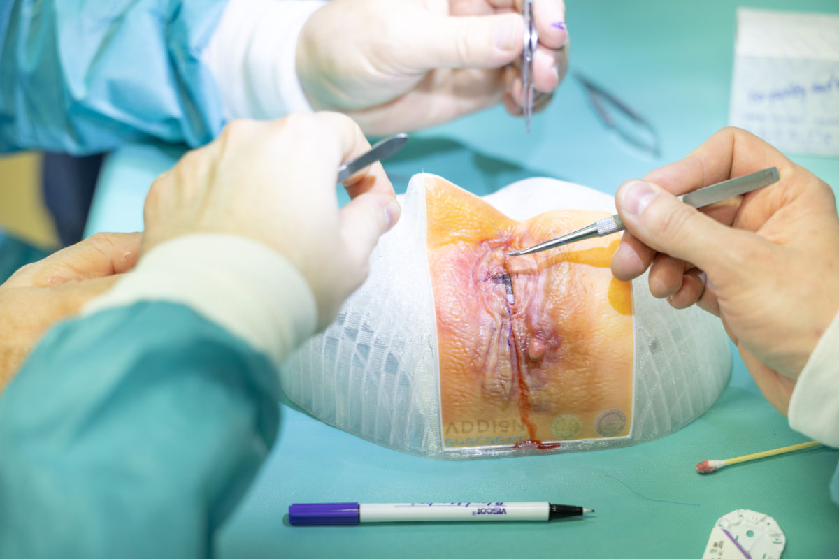 Die hochrealistischen 3D-Augenlidmodelle aus Tirol wurden erstmals für einen Workshop verwendet.