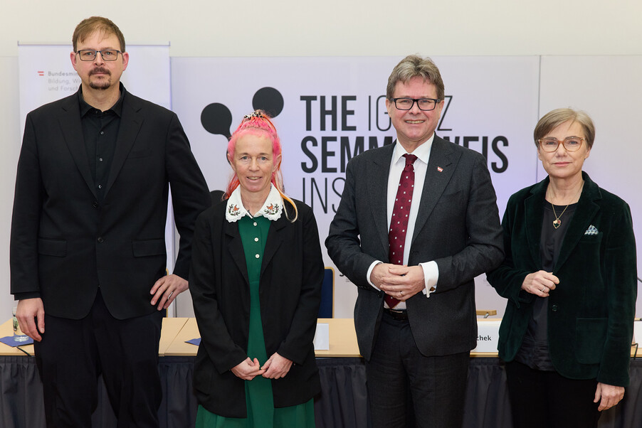 Florian Krammer MedUni Wien, Doris Wilflingseder Vetmeduni, Martin Polaschek Bildungsminister, Andrea Kurz Med Uni Graz